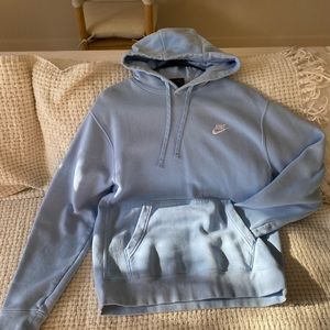 light blue nike hoodie like new